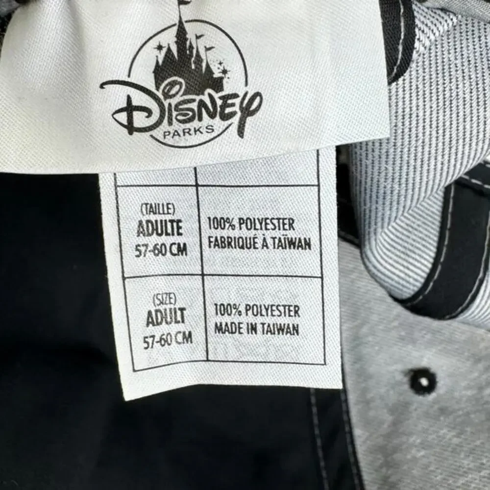 Disney‎ Parks Mickey Mouse Glasses Grey Heather Snapback Hat Flat Brim Adult